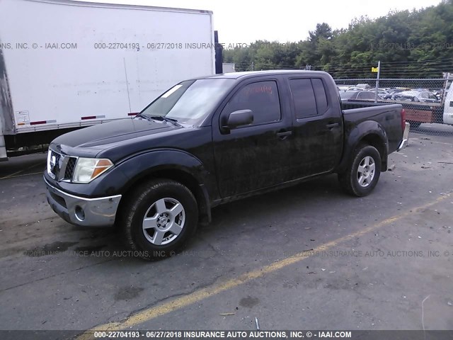 1N6AD07W07C445671 - 2007 NISSAN FRONTIER CREW CAB LE/SE/OFF ROAD BLACK photo 2