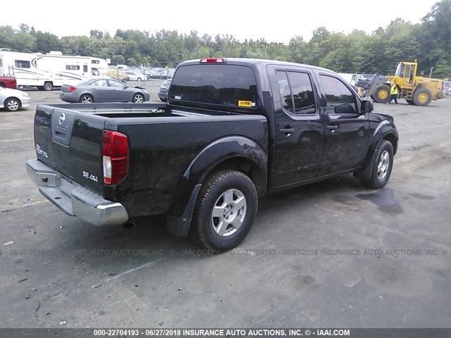 1N6AD07W07C445671 - 2007 NISSAN FRONTIER CREW CAB LE/SE/OFF ROAD BLACK photo 4