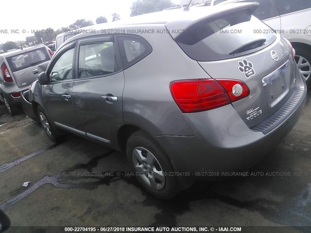 JN8AS5MV6DW664487 - 2013 NISSAN ROGUE S/SV GRAY photo 3