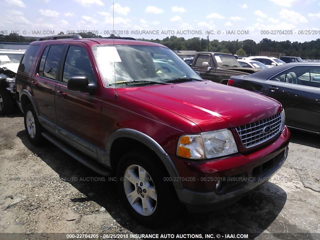 1FMZU73K93UA29393 - 2003 FORD EXPLORER XLT/XLT SPORT/NBX 勃艮第红 照片 1