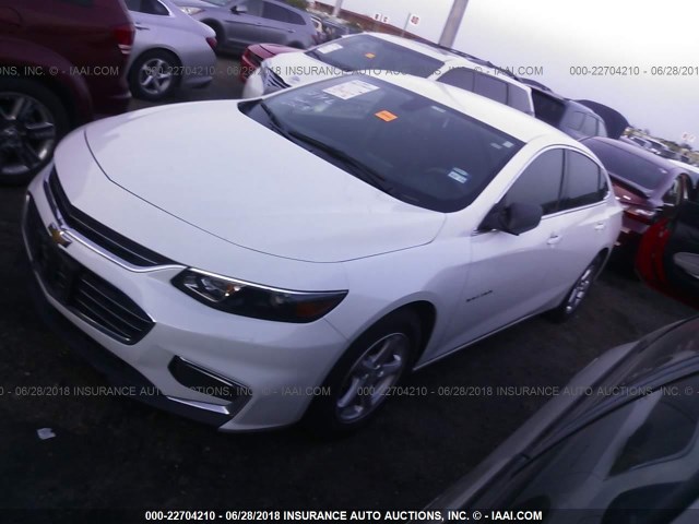 1G1ZB5ST1GF241006 - 2016 CHEVROLET MALIBU LS WHITE photo 2