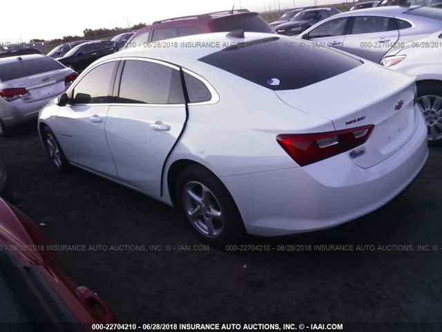 1G1ZB5ST1GF241006 - 2016 CHEVROLET MALIBU LS WHITE photo 3