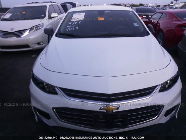 1G1ZB5ST1GF241006 - 2016 CHEVROLET MALIBU LS WHITE photo 6