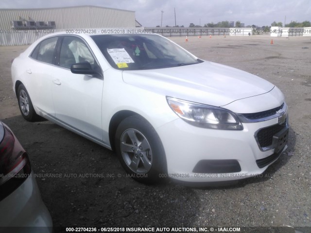 1G11B5SL6FF227758 - 2015 CHEVROLET MALIBU LS WHITE photo 1