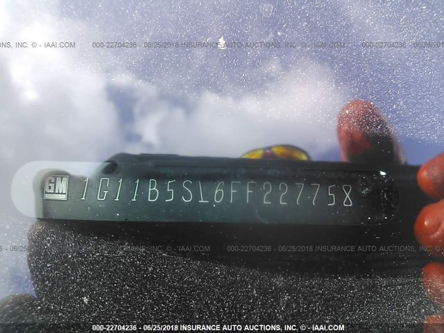 1G11B5SL6FF227758 - 2015 CHEVROLET MALIBU LS WHITE photo 9