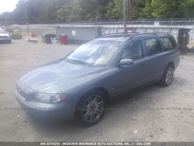 YV1SW59V842443858 - 2004 VOLVO V70 FWD TURQUOISE photo 2