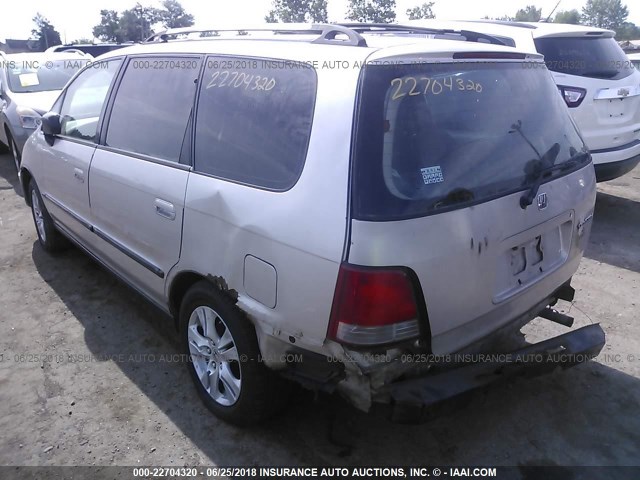 JHMRA3866WC013629 - 1998 HONDA ODYSSEY LX/EX TAN photo 3