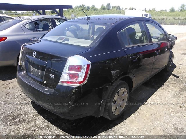 3N1AB61E67L626714 - 2007 NISSAN SENTRA 2.0/2.0S/2.0SL BLACK photo 4