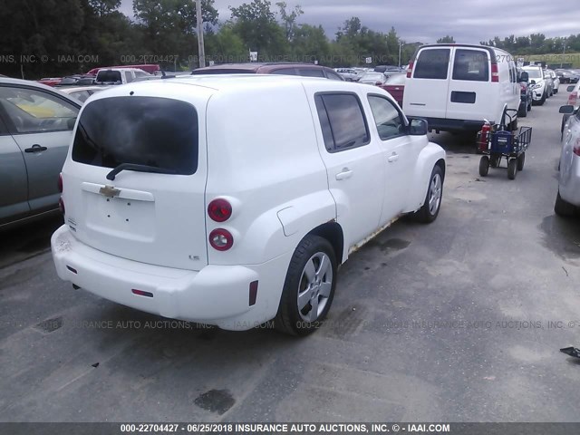 3GNDA13D48S644356 - 2008 CHEVROLET HHR LS WHITE photo 4