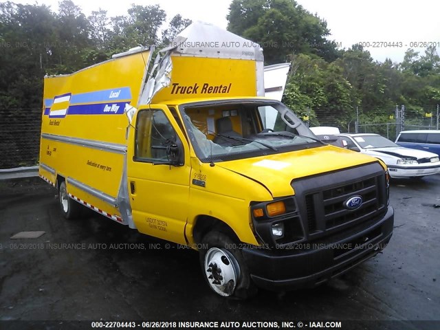 1FDWE3FS5FDA16374 - 2015 FORD ECONOLINE E350 SUPER DUTY CTWAY VAN YELLOW photo 1