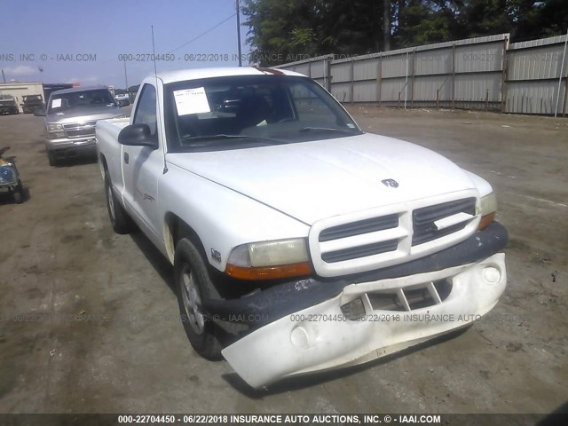 1B7FL26X2WS706417 - 1998 DODGE DAKOTA WHITE photo 1