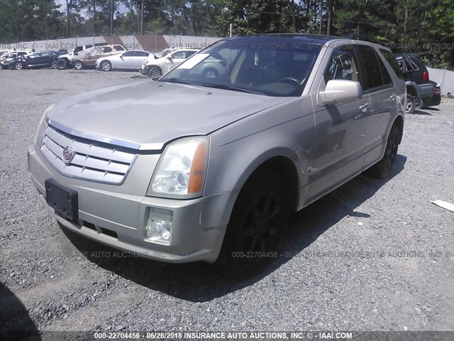 1GYEE637280174743 - 2008 CADILLAC SRX BEIGE photo 2