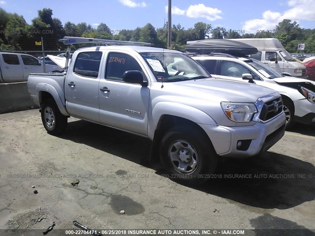 5TFLU4EN4CX040946 - 2012 TOYOTA TACOMA DOUBLE CAB SILVER photo 1