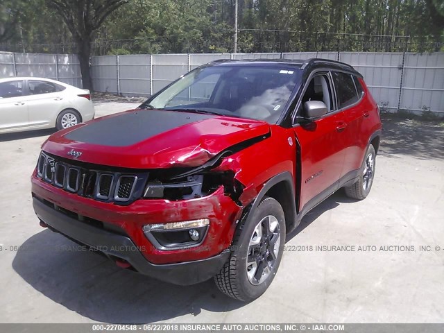 3C4NJDDB1JT348349 - 2018 JEEP COMPASS TRAILHAWK RED photo 6