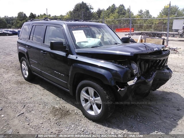 1C4NJRFB1ED659656 - 2014 JEEP PATRIOT LATITUDE GRAY photo 1