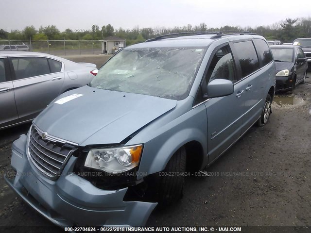 2A8HR54P18R769453 - 2008 CHRYSLER TOWN & COUNTRY TOURING BLUE photo 2