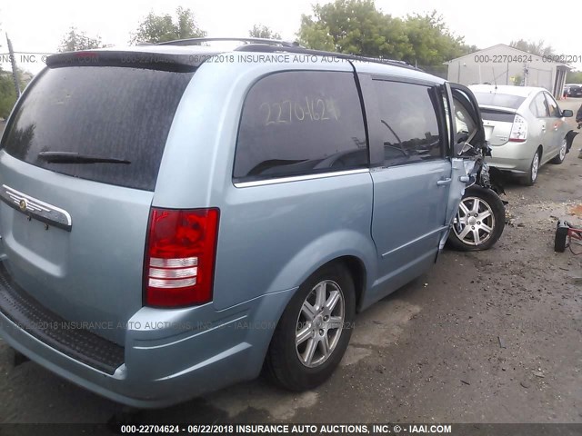 2A8HR54P18R769453 - 2008 CHRYSLER TOWN & COUNTRY TOURING BLUE photo 4