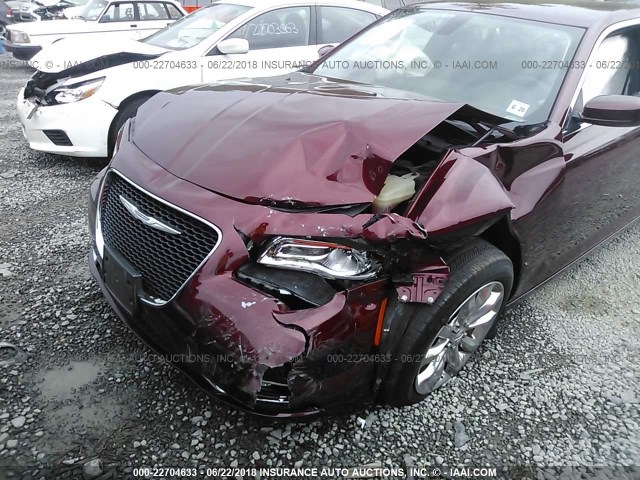 2C3CCARG1FH849511 - 2015 CHRYSLER 300 LIMITED RED photo 6