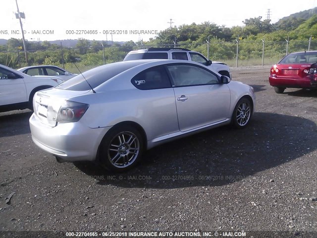 JTKDE167180264734 - 2008 TOYOTA SCION TC 银色 照片 4