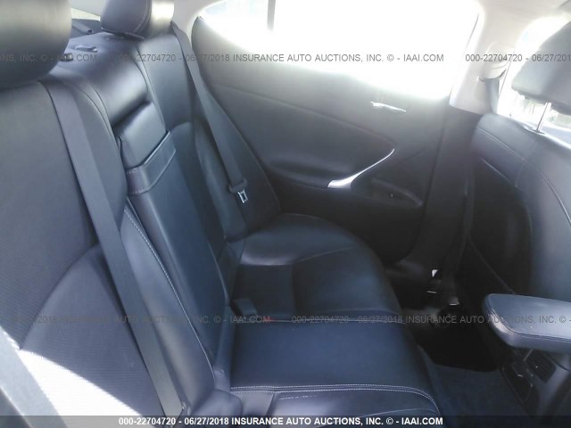 JTHBF5C24C5164178 - 2012 LEXUS IS 250 BLACK photo 8