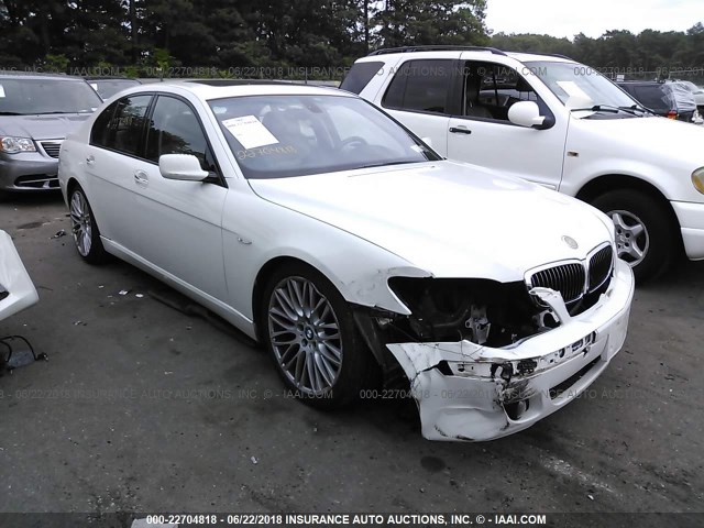WBAHL83507DT09838 - 2007 BMW 750 I WHITE photo 1