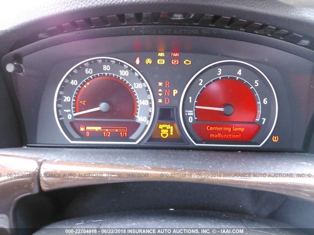 WBAHL83507DT09838 - 2007 BMW 750 I WHITE photo 7