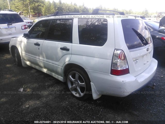 JF1SG63677H732151 - 2007 SUBARU FORESTER 2.5X/SPORTS 2.5X WHITE photo 3