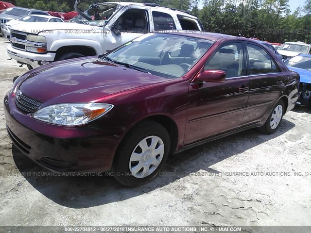 4T1BE32K53U154576 - 2003 TOYOTA CAMRY LE/XLE/SE წითელი ფოტო 2