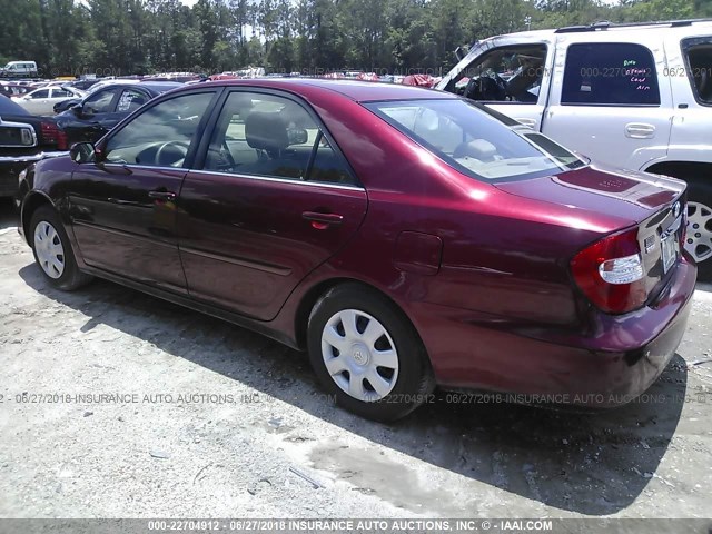 4T1BE32K53U154576 - 2003 TOYOTA CAMRY LE/XLE/SE წითელი ფოტო 3