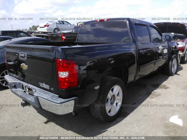 3GCEC13J27G518155 - 2007 CHEVROLET SILVERADO C1500 CREW CAB BLACK photo 4