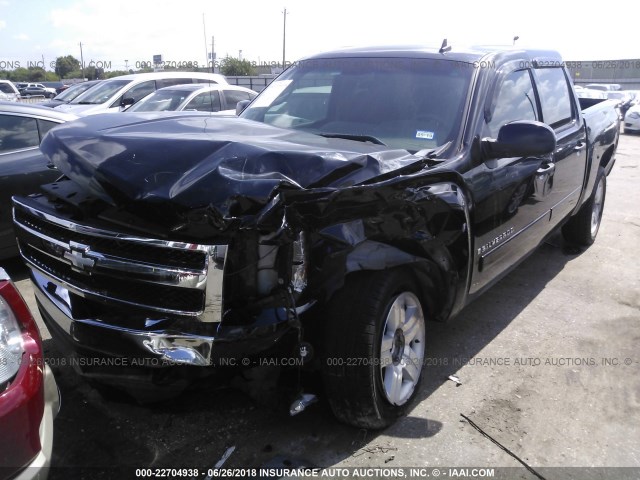 3GCEC13J27G518155 - 2007 CHEVROLET SILVERADO C1500 CREW CAB BLACK photo 6