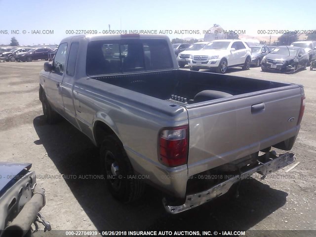 1FTYR14U84PA68734 - 2004 FORD RANGER SUPER CAB GOLD photo 3