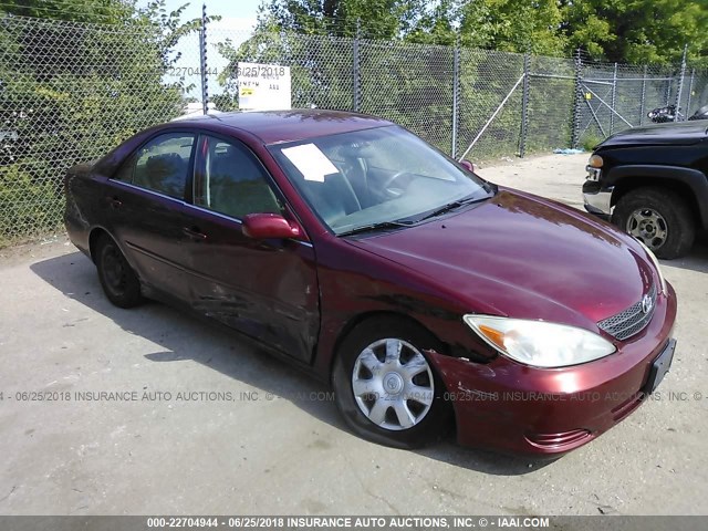 4T1BE32K44U378438 - 2004 TOYOTA CAMRY LE/XLE/SE RED photo 1