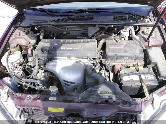4T1BE32K44U378438 - 2004 TOYOTA CAMRY LE/XLE/SE 红色 照片 10