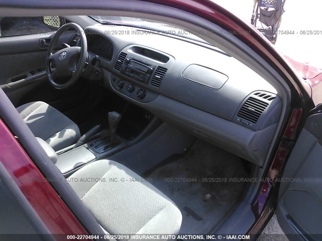 4T1BE32K44U378438 - 2004 TOYOTA CAMRY LE/XLE/SE 红色 照片 5