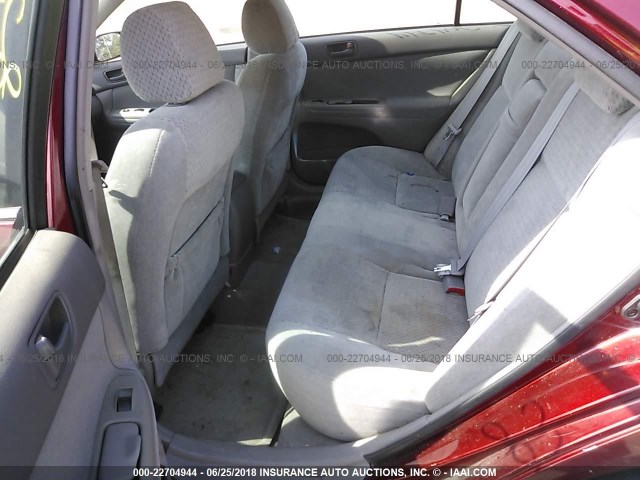 4T1BE32K44U378438 - 2004 TOYOTA CAMRY LE/XLE/SE 红色 照片 8