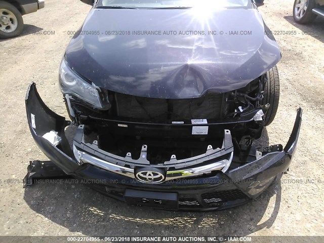 4T1BF1FK5HU307525 - 2017 TOYOTA CAMRY LE/XLE/SE/XSE BLACK photo 6