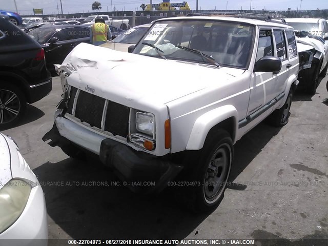 1J4FT68S1XL534833 - 1999 JEEP CHEROKEE SPORT/CLASSIC თეთრი ფოტო 2