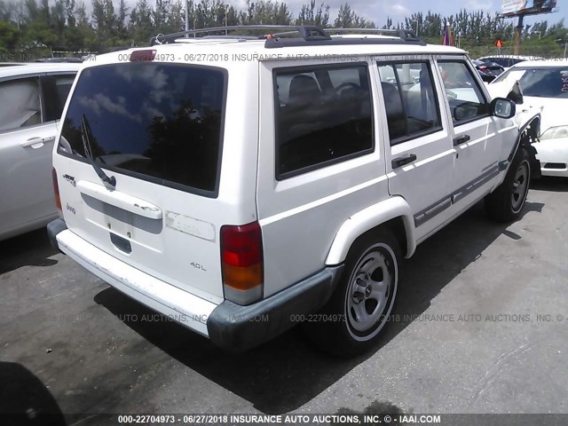 1J4FT68S1XL534833 - 1999 JEEP CHEROKEE SPORT/CLASSIC WHITE photo 4