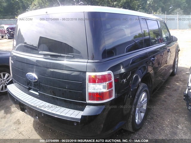 2FMGK5BC9BBD35008 - 2011 FORD FLEX SE BLACK photo 4