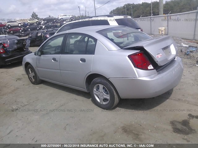 1G8AG52F65Z180712 - 2005 SATURN ION LEVEL 1 GRAY photo 3