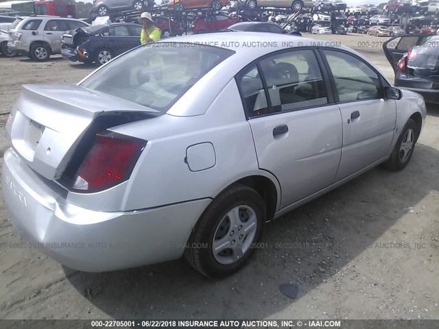 1G8AG52F65Z180712 - 2005 SATURN ION LEVEL 1 GRAY photo 4