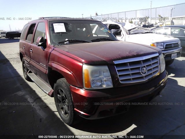 1GYEK63NX2R307498 - 2002 CADILLAC ESCALADE LUXURY ბურგუნდია ფოტო 1