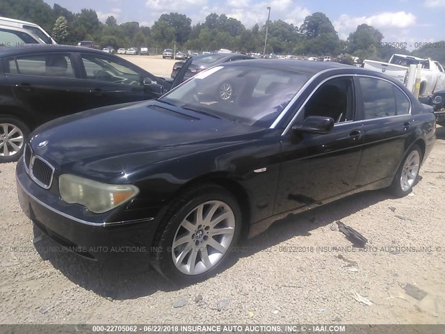 WBAGN63484DS49952 - 2004 BMW 745 LI Қара фото 2
