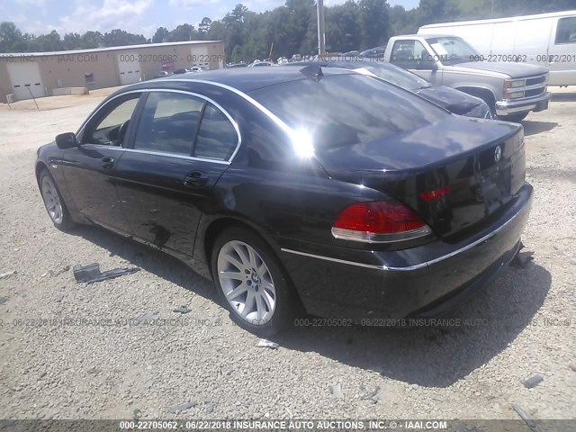 WBAGN63484DS49952 - 2004 BMW 745 LI BLACK photo 3