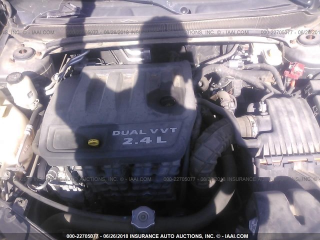 1C3CDZCB2CN280230 - 2012 DODGE AVENGER SXT GRAY photo 10