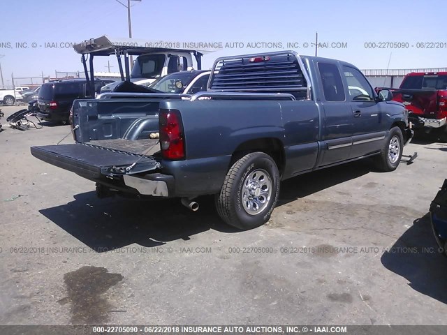 1GCEC19Z67Z149233 - 2007 CHEVROLET SILVERADO C1500 CLASSIC BLUE photo 4
