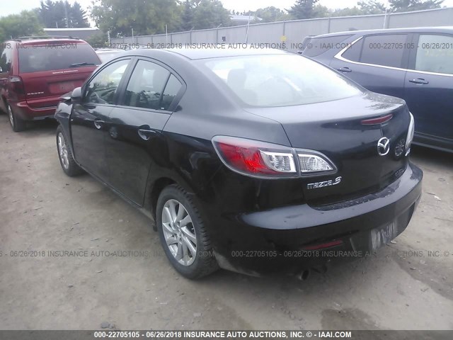 JM1BL1V77C1628793 - 2012 MAZDA 3 I BLACK photo 3