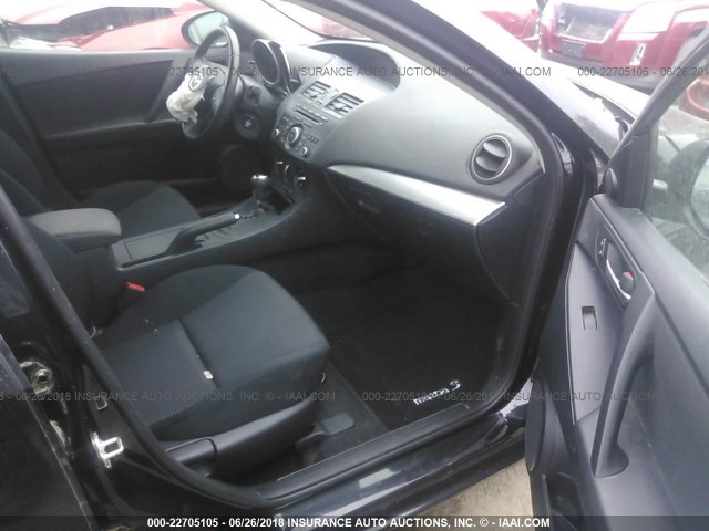 JM1BL1V77C1628793 - 2012 MAZDA 3 I BLACK photo 5