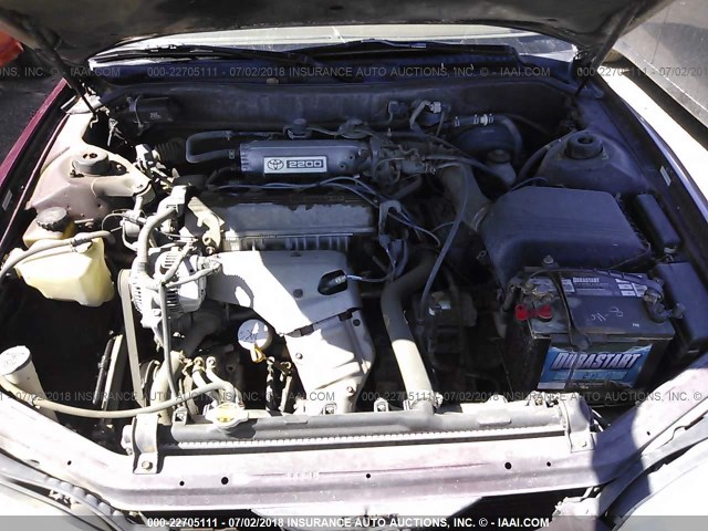 4T1BG12K8TU782694 - 1996 TOYOTA CAMRY DX/LE/XLE ბურგუნდია ფოტო 10